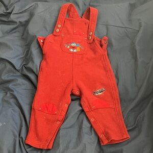 Sesame Street Red Kids Overalls
